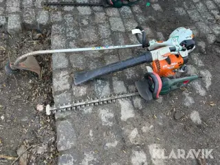 Løvblæser, hækkeklipper og græstrimmer STIHL,metabo