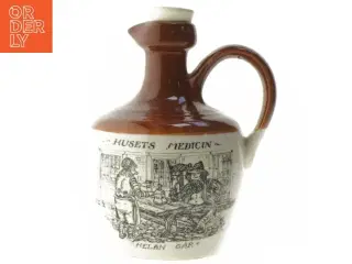 Vintage Keramik karaffel med print (str. 20 cm)