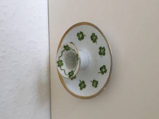 B&G firkløver Lysestage porcelæn