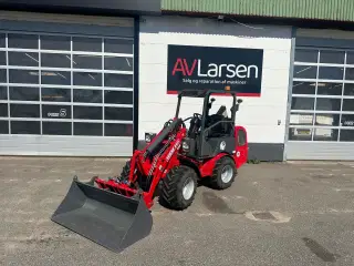 Brugt HZM 809 med ny skovl og pallegafler.