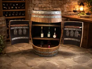 Eksklusivt unika barskab af ægte vintønde