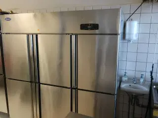 Køl/frys med 6 låger