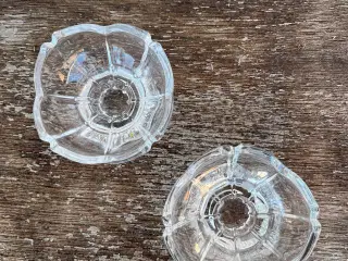 Lysestager i glas