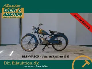 BRENNABOR VETERAN KNALLERT –  på auktion 14. maj