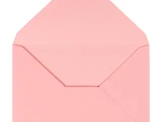 Lyserøde kuverter 11,5x16 cm - 10 stk.