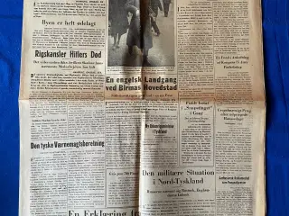 Avis - Jyske Tidende - 3. Maj 1945 - Slaget om Berlin ?