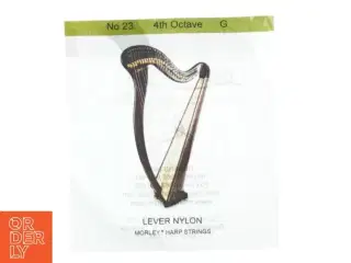 Harpe streng fra Morley (str. 13 x 14 cm)