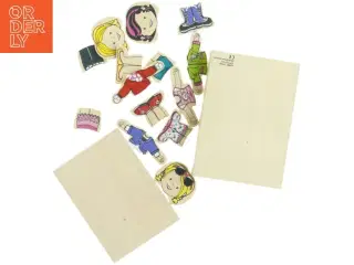 Træpuslespil påklædningsdukke (str. 20 x 14 cm)