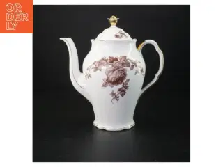 Porcelænstepotte med blomstermotiv (str. 23 cm)