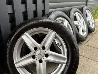 16” 5x112 alufælge til Mercedes m Conti vinterdæk