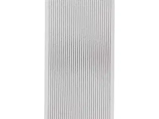 Sølv Border Stickers 10x23 cm - Elegant Dekoration