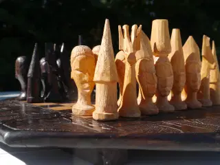 Afrika skakspil Unikt skakbræt - C