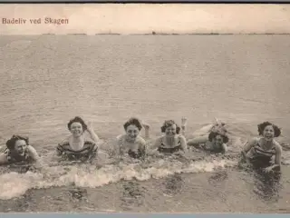 Badeliv ved Skagen  - Postkort - Brugt