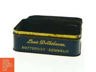 Gele Shag , Louis Dobbelmann, København, gammel tobaks æske. Vintage metaldåse (str. 16 x 12 cm)
