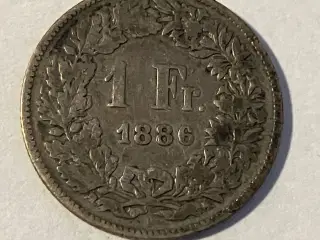 1 Franc Switzerland 1886