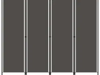 4-panels rumdeler 200 x 180 cm antracitgrå