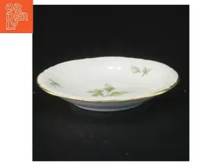 Porcelænsaskebæger med blomstermotiv