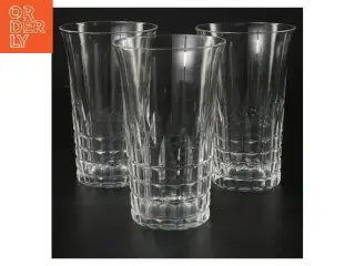 Krystalglas, 3 stk (str. 3 stk Ø 8 cm længde 13 cm)