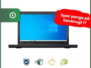 12" Lenovo ThinkPad X270 - Intel i5 6300U 2,4GHz 256GB SSD 8GB Win10 Pro - Grade A - bærbar computer