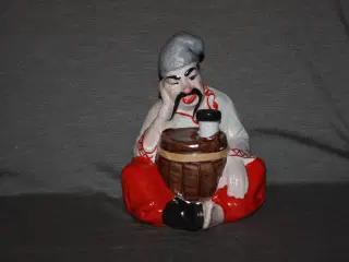 Vintage USSR porcelæn karaffel Ukrainsk Cossack