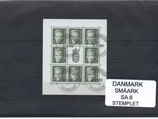 Danmark - Småark SA 8 - Stemplet