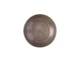 8 stk. Tallerken dyb coupe brun 182 mm Stonecast Raw Churchill