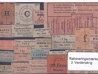 Rationeringsmærker - 2. Verdenskrig