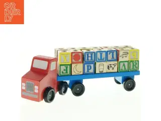 Træklodser på legetøjslastbil fra Melissa & Doug (str. Totalængde 32 cm)