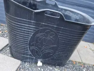 Sort plast badekar