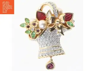 Swarovski krystalglas broche(str. 4,6 x 4,7 x 2 cm)
