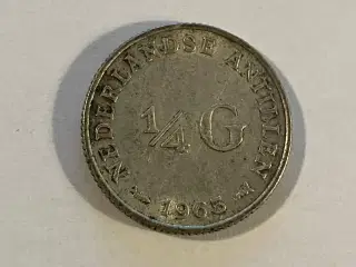 1/4 G Netherlands Antilles 1965