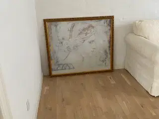 2 klassiske billeder i guldramme