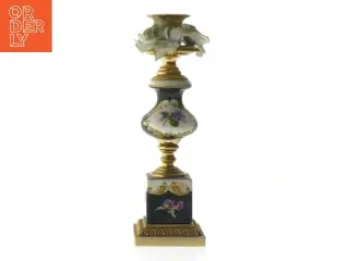 Dekorativ lysestage med blomsterdesign (str. 20 cm)