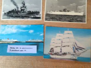 54 postkort skibe Danske & udenlandske