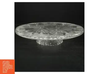 Glas kagefad med mønster (str. Ø 30 cm)