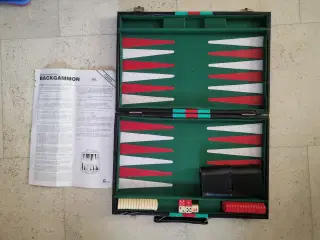 Backgammon i kuffert Brætspil