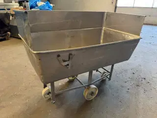 Rustfri kødvogn 275 liter
