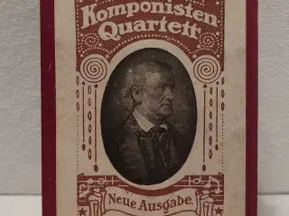 Komponisten Quartett. Komplet Firkortspil. Ca.1930