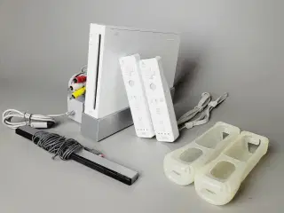 ⭐️· 🎮 Nintendo Wii konsol, hvid, med tilbehør 