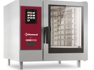 Elektrisk Kombiovn 6x GN1/1 med Touch Skærm