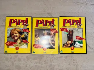 Pippi Langstrømpe DVD del 1-3