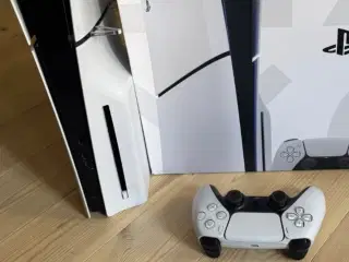 PlayStation 5 med et Conroller. Brugt to gange.