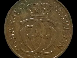 1 Cent/ 5 Bit 1905 Dansk Vestindien