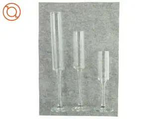 Glas / vaser 3 stk. (str. 50 x 10 og 41 X 10 og 31 x 10 cm)