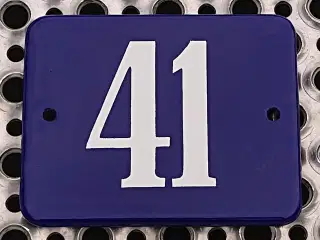 Emalje husnummer 41