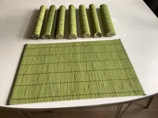 Dækkeservietter i bambus