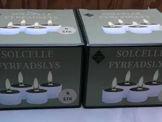 8 stk solcelle fyrfadslys