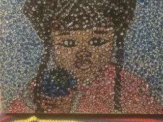 Akrylmaleri, prikmetode. En ny verden.