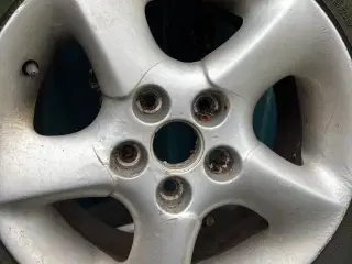 Alufælge med dæk 5x112 