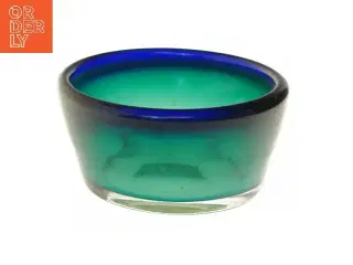 Farvet glasskål (str. Ø 19 cm)
